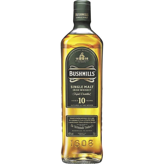 Bushmills Whiskey 10 Jahre 40% 0,7L 3 Bushmills Whiskey 10 Jahre 40% 0,7L