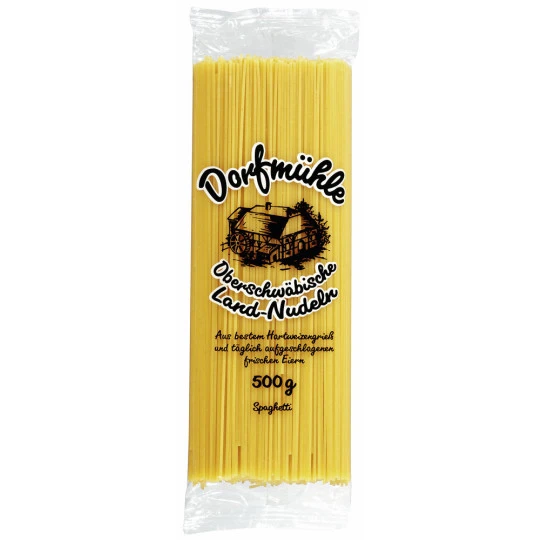 Dorfmühle Oberschwäbische Land-Nudeln Spaghetti 500G 3 Dorfmühle Oberschwäbische Land-Nudeln Spaghetti 500G