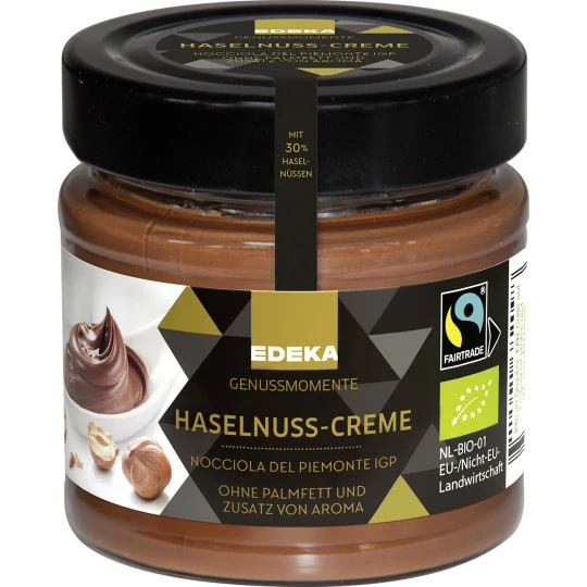 Genussmomente Bio Premium Haselnuss-Creme 200G 3 Genussmomente Bio Premium Haselnuss-Creme 200G