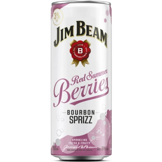 Beam Red Summer Berries Bourbon Sprizz 0,25L 3 Beam Red Summer Berries Bourbon Sprizz 0,25L