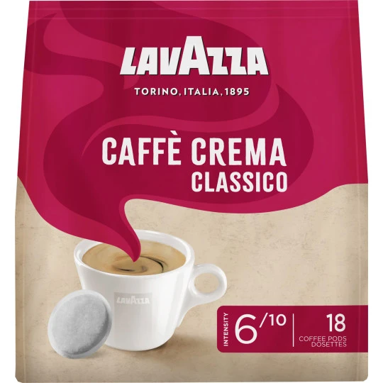 LAVAZZA Caffe Crema Classico Kaffeepads 18ST 125G 3 LAVAZZA Caffe Crema Classico Kaffeepads 18ST 125G
