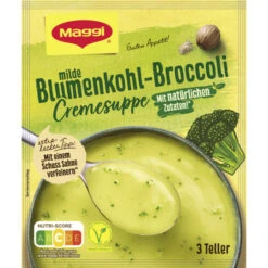 Guten Appetit Milde Blumenkohl-Broccoli Cremesuppe Ergibt 750ML