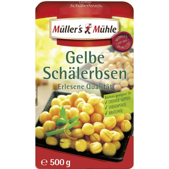 Mühle Gelbe Schälerbsen 500G 3 Mühle Gelbe Schälerbsen 500G