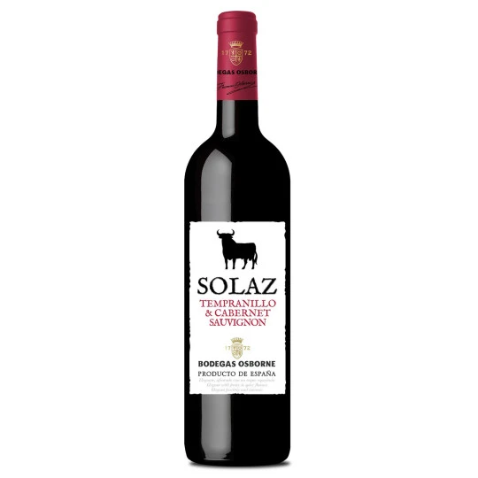 Osborne Solaz Tempranillo Cabernet Sauvignon Rotwein 0,75L 3 Osborne Solaz Tempranillo Cabernet Sauvignon Rotwein 0,75L