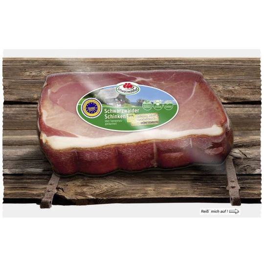 Schwarzwälder Schinken Vesperscheibe 350G 3 Schwarzwälder Schinken Vesperscheibe 350G