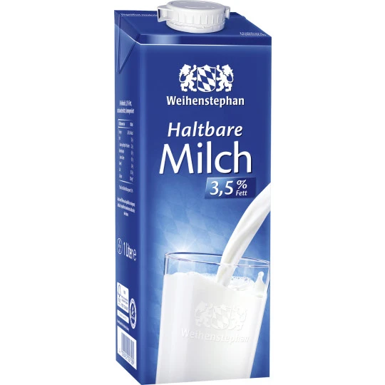 Haltbare Milch 3,5% 1L 3 Haltbare Milch 3,5% 1L